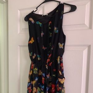 LA Soul black butterfly sleeveless dress